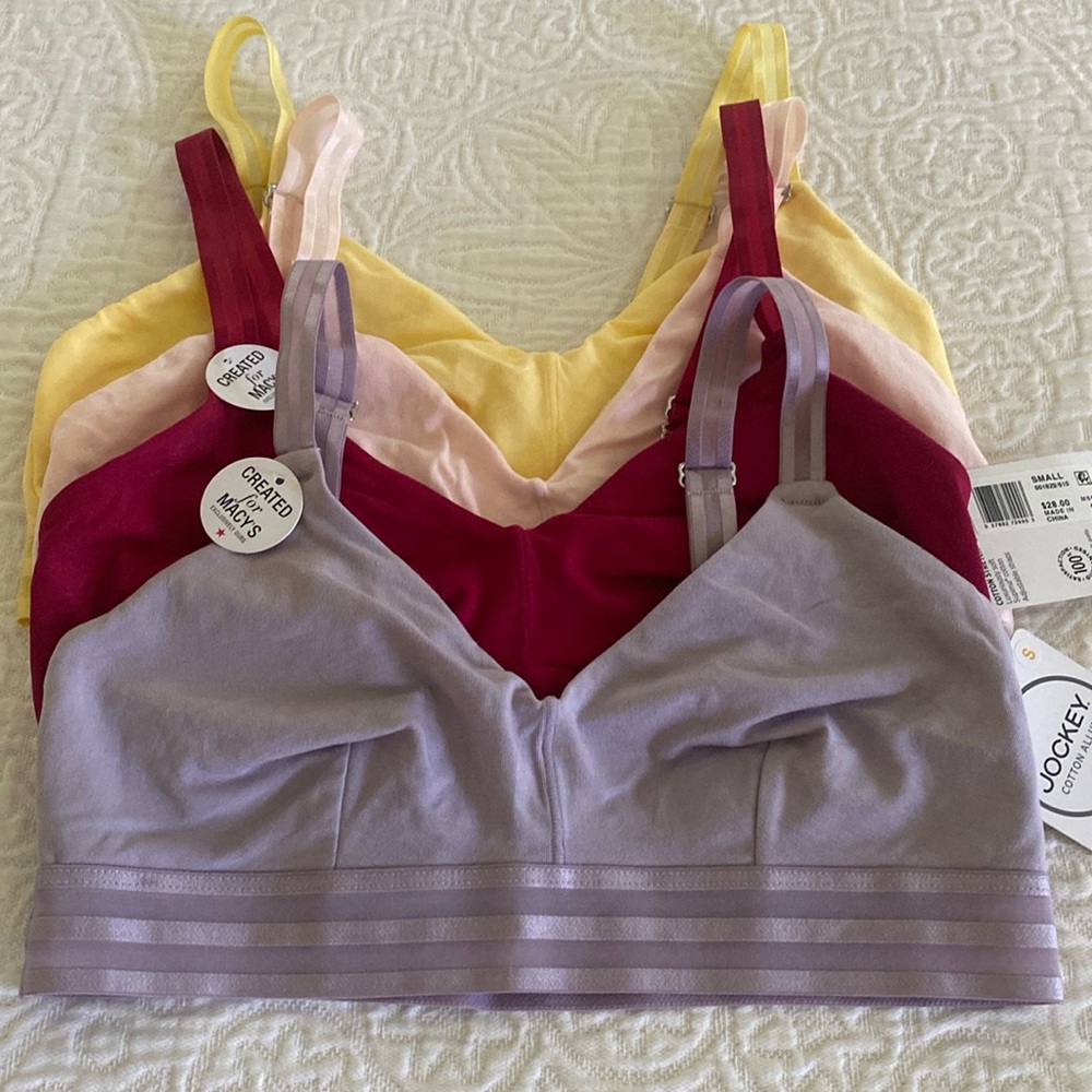 Jockey Bralettes, 4 colors